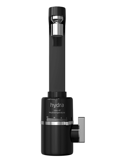 torneira slim 4t preta parede0