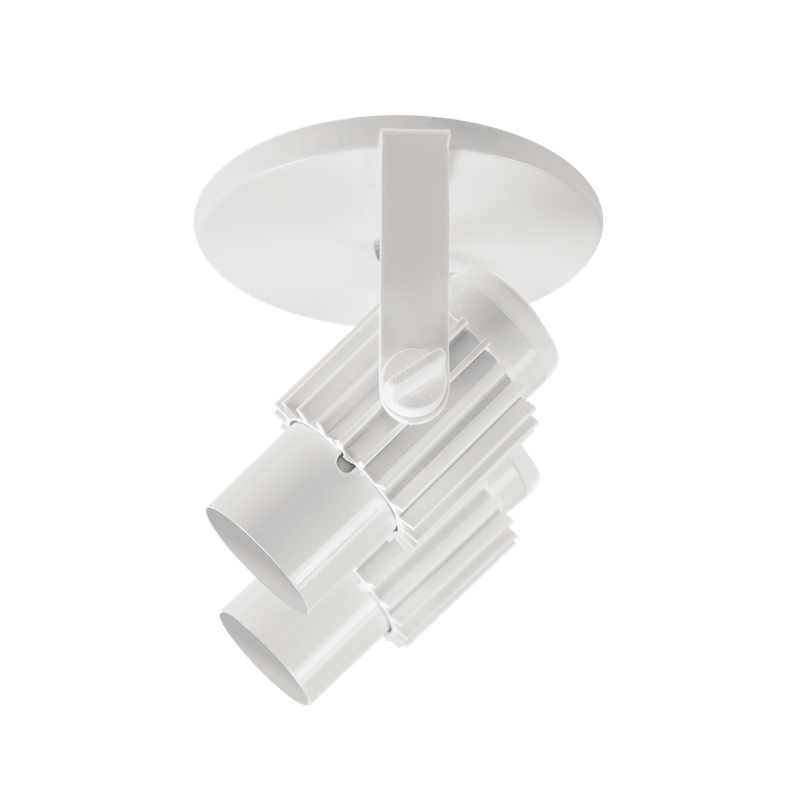 spot aletado 2xe27 branco