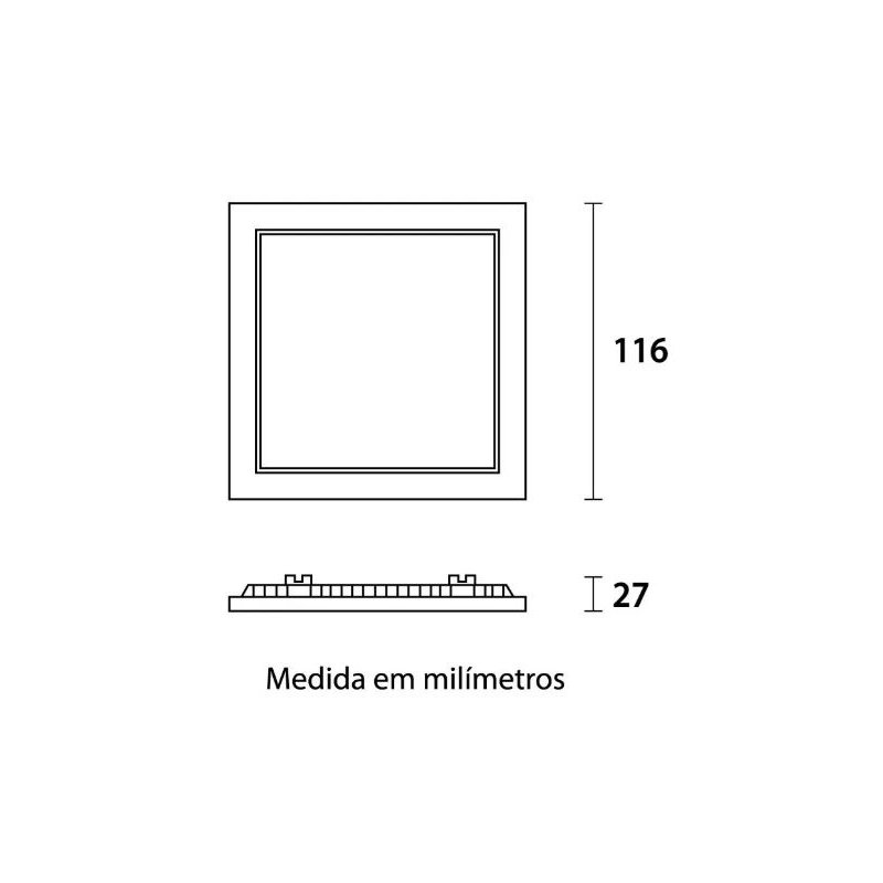 medidas painel recuado 15w