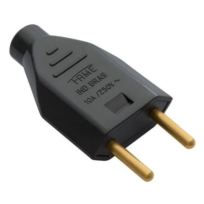 plugue 2p preto fame