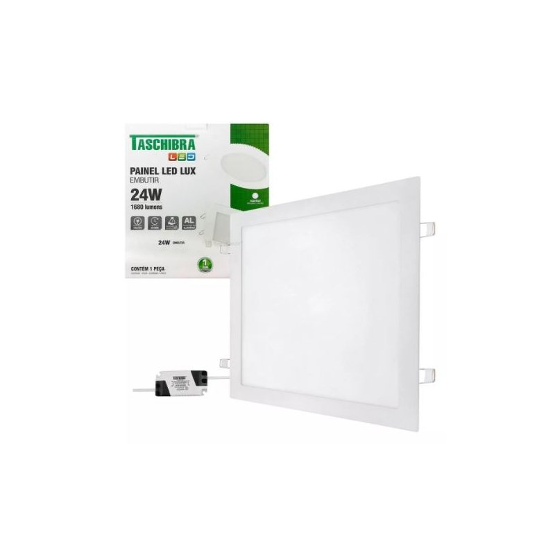 painel led embutido 24w taschibra
