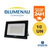 refletor blumenau led tech 100w preto bivolt 10un