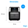 04 fritadeira e forno air fryer oven fry 12 litros 1 800w 220v preta