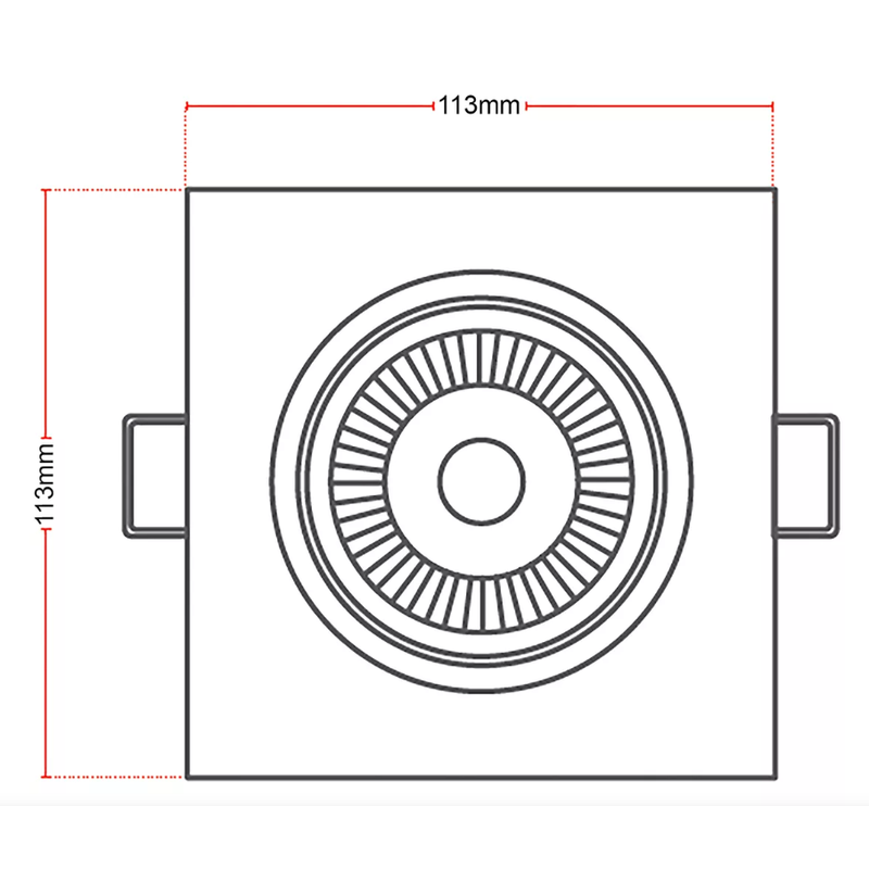 medidas spot led 12w