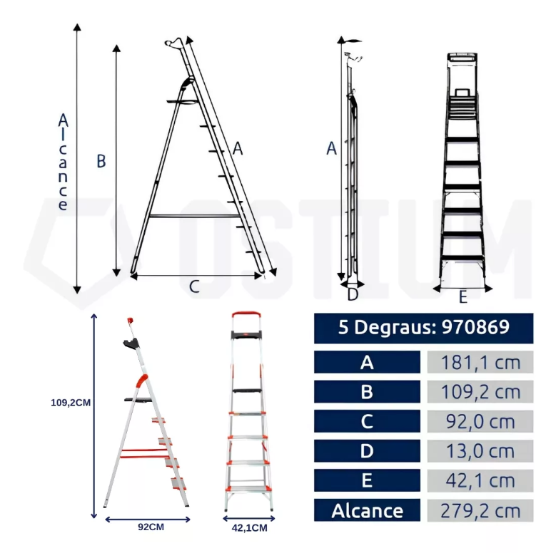 ficha tecnica comfort 5 degraus