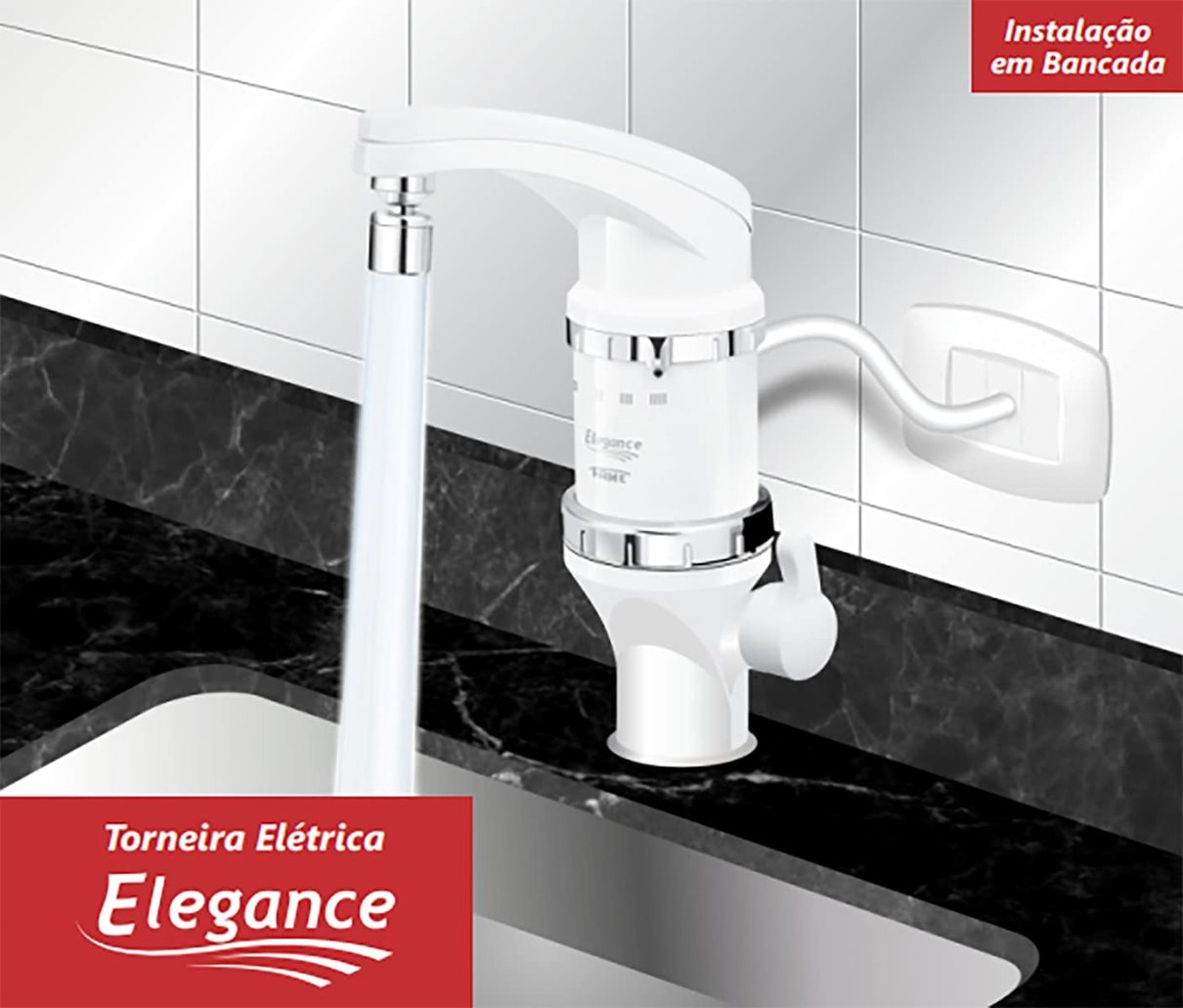 material eletrico torneiras torneira eletrica elegance para bancada com bica movel fame p 1652379918196
